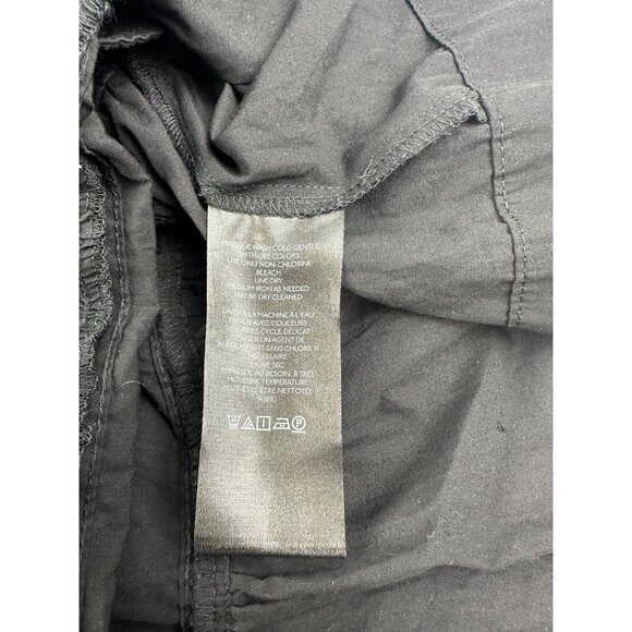 Anthropologie Cotton The Somerset Mini Dress in Black size Small Petite Preppy - Picture 7 of 9